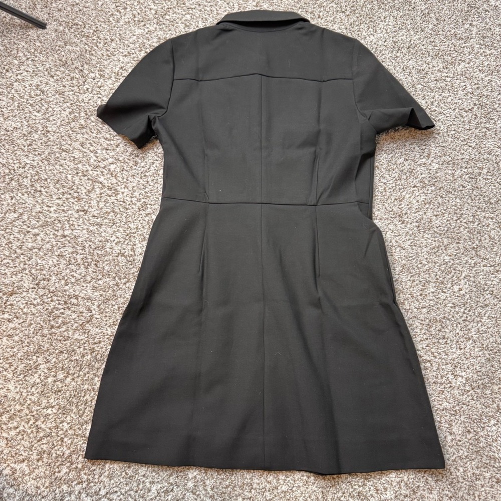 J.Crew Parc Dress 12T Black Carreman‎ French Italian Four Seasons Stretch Flare - Picture 3 of 9